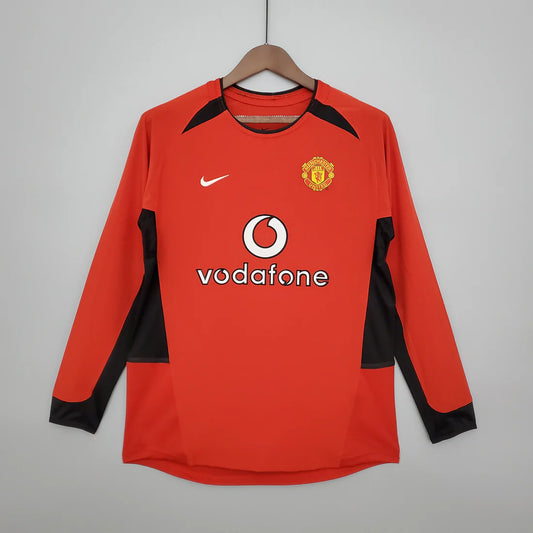 Retro Manchester United Manga Larga 02/03